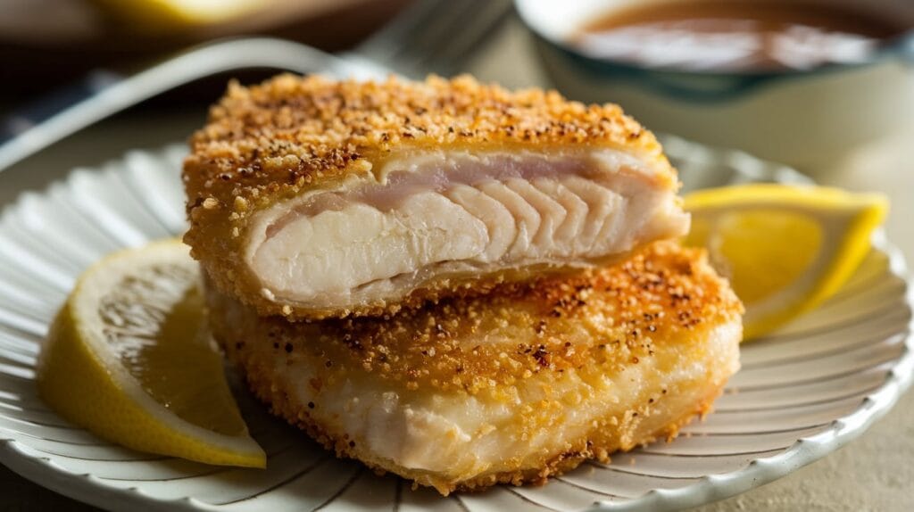 a plate of fried fish