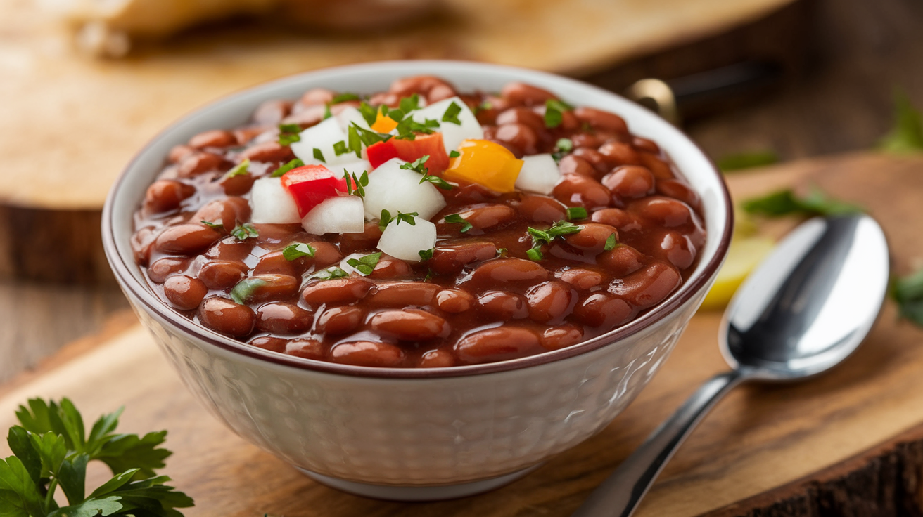 Healthy baked beans