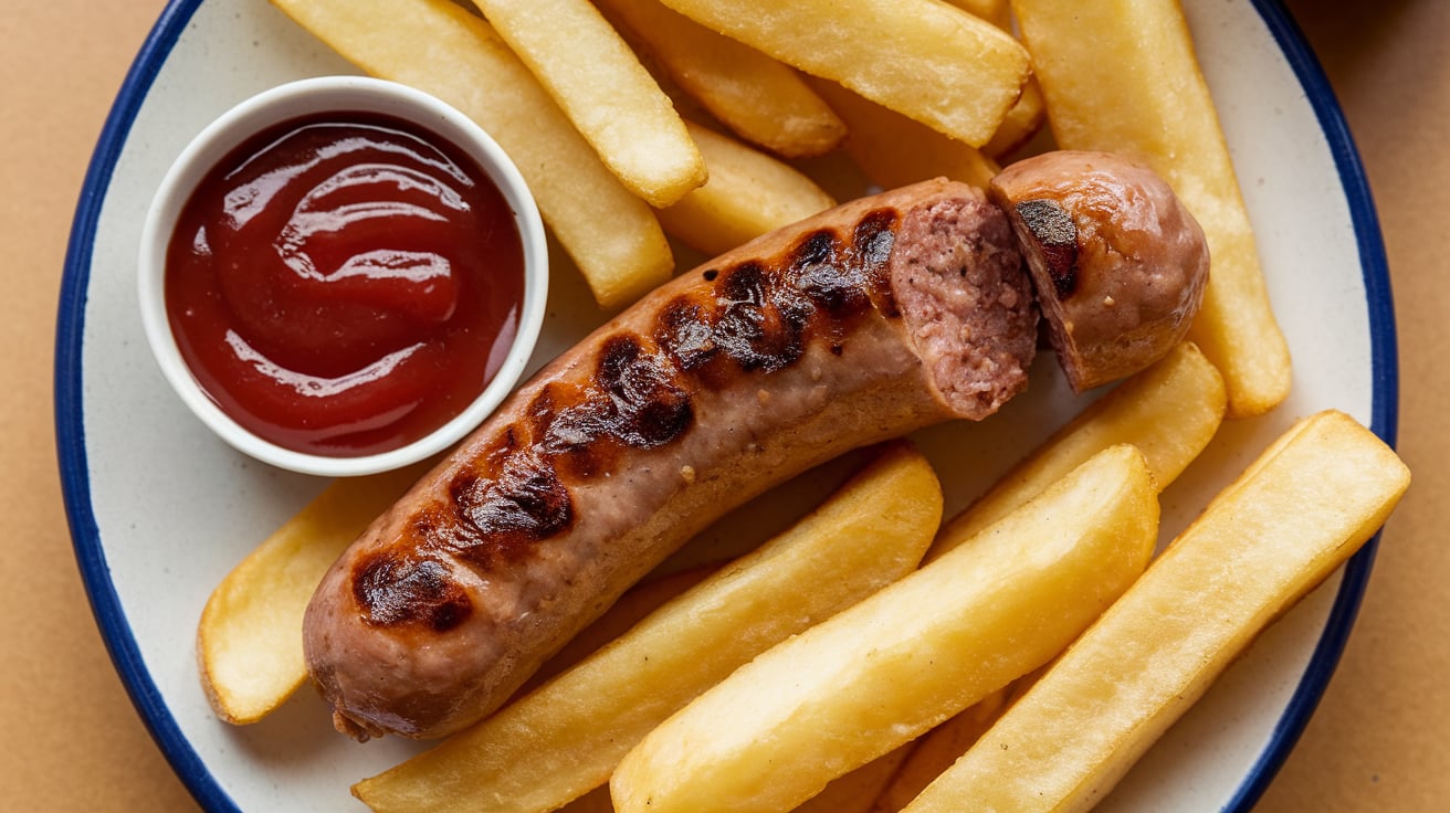 Sausage and Chips Takeaway