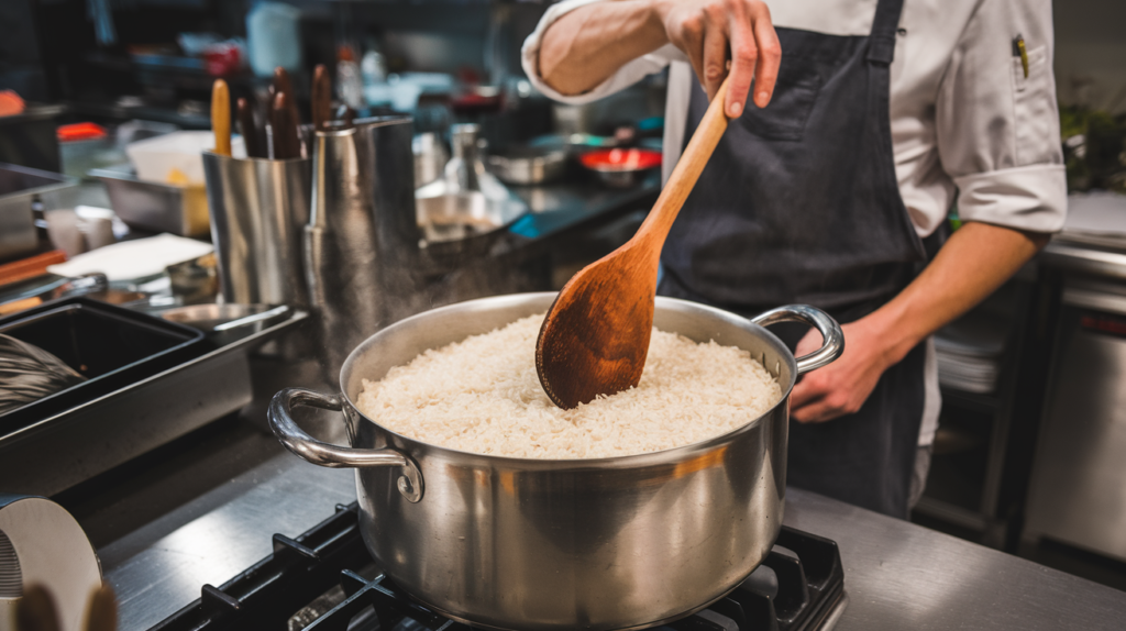 Toasting rice